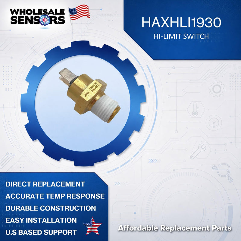 Replacement for Hayward Hi-Limit Switch HAXHLI1930 135-Degree Fahrenheit 12 Month Warranty & USA Support