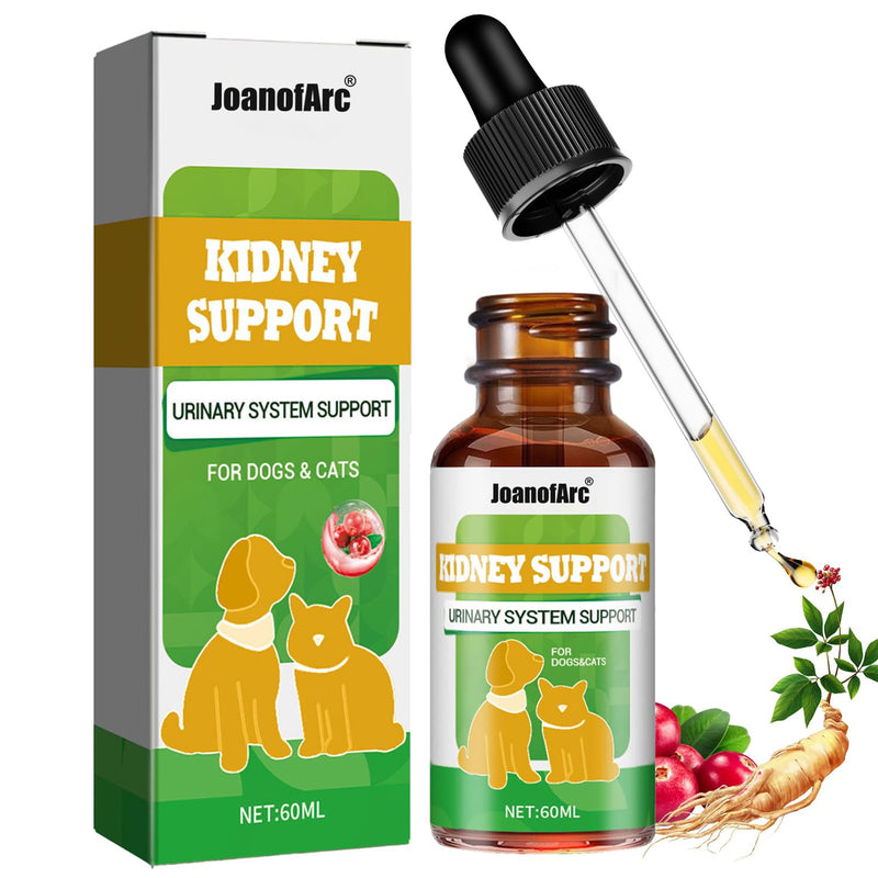 Kidney Support for Cats, Cat Kidney Support Cat Urinate Regularly, Strengthen Kidney Function, Cranberry Supplement Supports Healthy Kidney Function, Cats Nutritional Supplement Care - 60ml/2 fl.oz