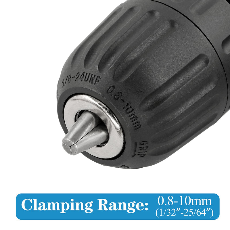 Cordless Right Angle Drill Adapter, 90 Degree Adapter Drill 8mm Hex Shank Power Tool Attachment (Chuck Range: 0.8mm-10mm)
