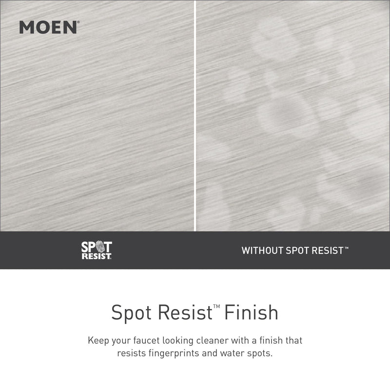 Moen Engage Magnetix Spot Resist Brushed Nickel Eco-Performance 3.5-Inch Six-Function Detachable Handheld Showerhead with Magnetic Docking System, 26100EPSRN Eco-Performance Handheld Shower