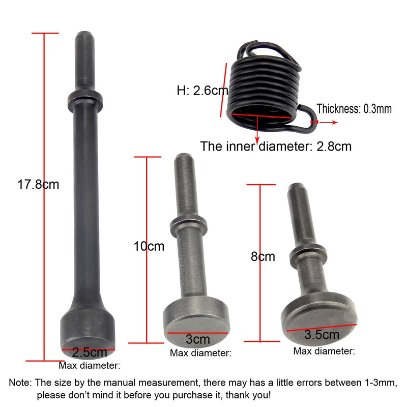 3Pcs Smoothing Pneumatic Air Hammer Pneumatic Chisel bit Set