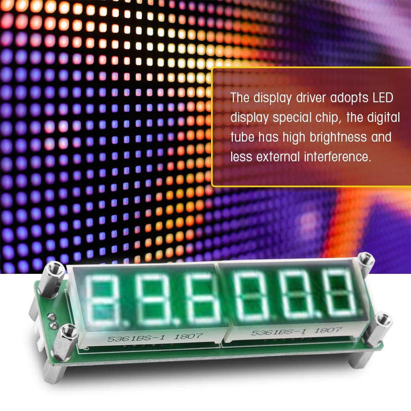 Frequency Counter PLJ-6LED-H LED Display Digital Frequency Counter 1MHz- 1000MHz(Green) Green