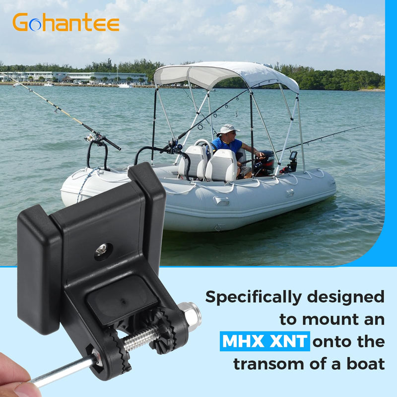 7400931 Transducer Bracket, Transducer Mounting Plate Compatible with MHX XNT XHS Model Transducers for Fishfinder Sensors Transom Mounting Plate Transom Mounting Hardware Kit Transducer Mount