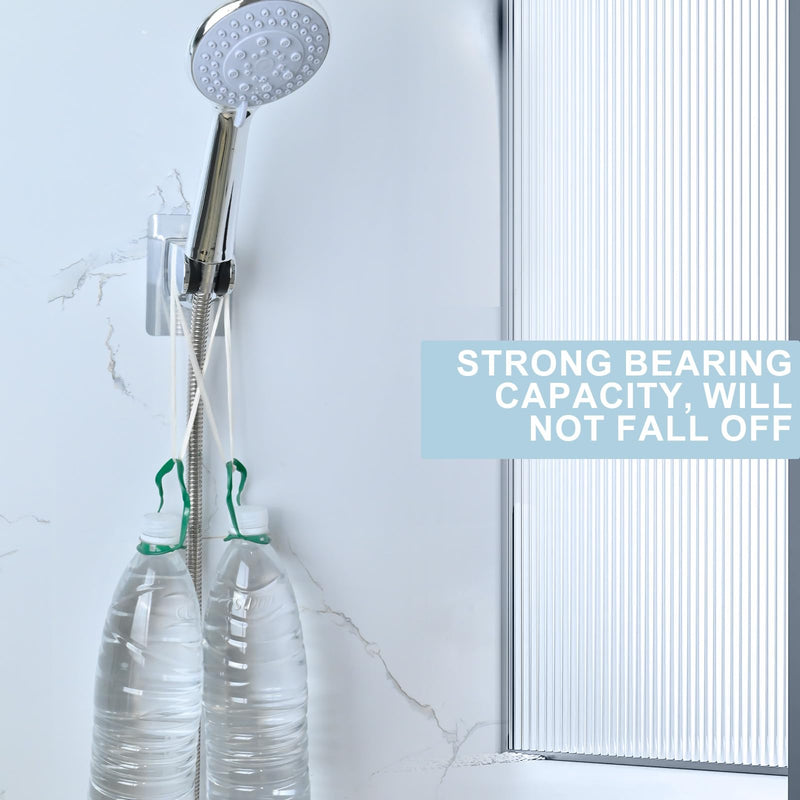 Shower Head Holder, Strong Adhesive and Waterproof Shower Head Holder Wall Mount, Adjustable Handheld Shower Head Holder, No Drilling and Use Conveniently