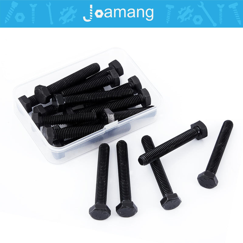 M8 x 50mm 10Pcs Hex Bolts, Hexagon Head Screw, 8.8 Grade Alloy Steel, Black Oxide Finish, Metric Full Machine Thread M8 x 50 mm(10PCS)