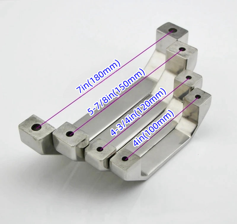Bow Door Handle, Heavy-Duty 304 Stainless Steel Handle handrail for Drawers, cabinets, Entrance Door Handles (Hole spacing: 7"(180mm)) hole spacing: 7"(180mm)