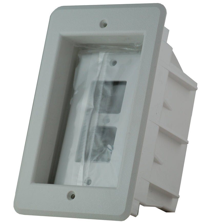Arlington DVFR1W-1 Recessed Electrical/Outlet Mounting Box, Single Gang