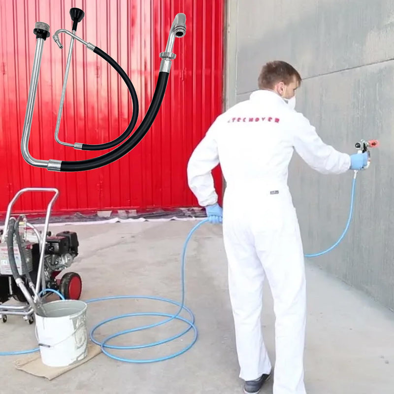 Suction Hose and Reflux Line Sets, Airless Paint Sprayer Accessories, Compatible with Graco 390 395 490 495 595 and Tongshan T300 500 Airless Spraying/Line Painting Machine