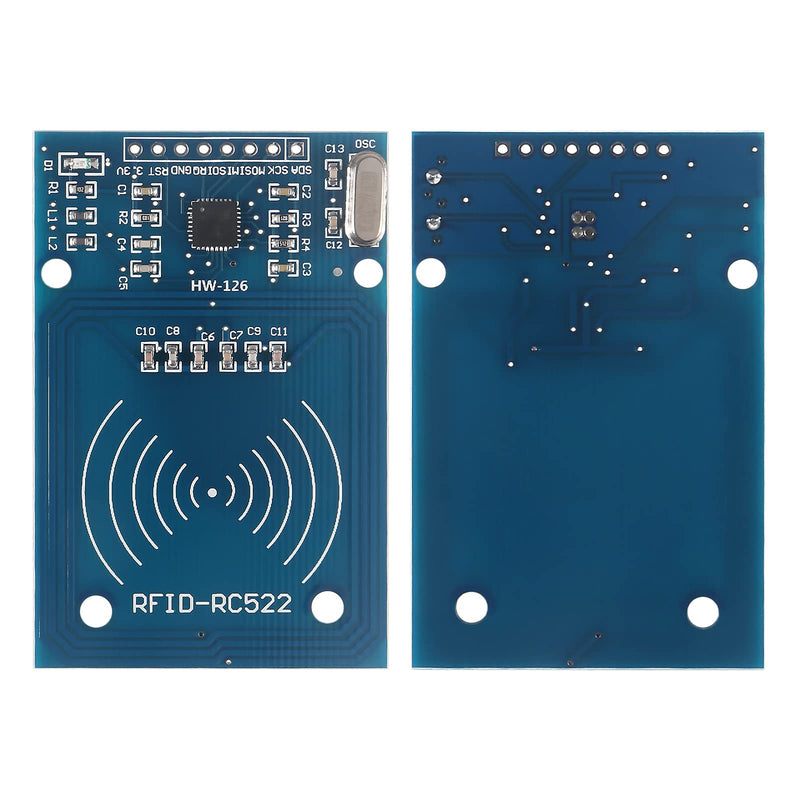 4Pcs RC522 RFID Module Kit RF RC522 Reader IC Card Sensor Module with S50 White Card and Key Ring RFID Sensor Module 4PCS