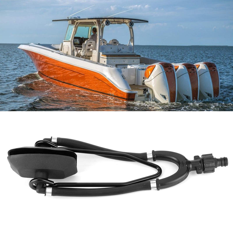 Acouto Outboard Motor Flusher Boat Motor Flusher Boat Dual Water Feed Motor Flusher Outboard Boat Motor Water Flusher Dual Feed Large Rectangular Ear Muffs Fast Connection