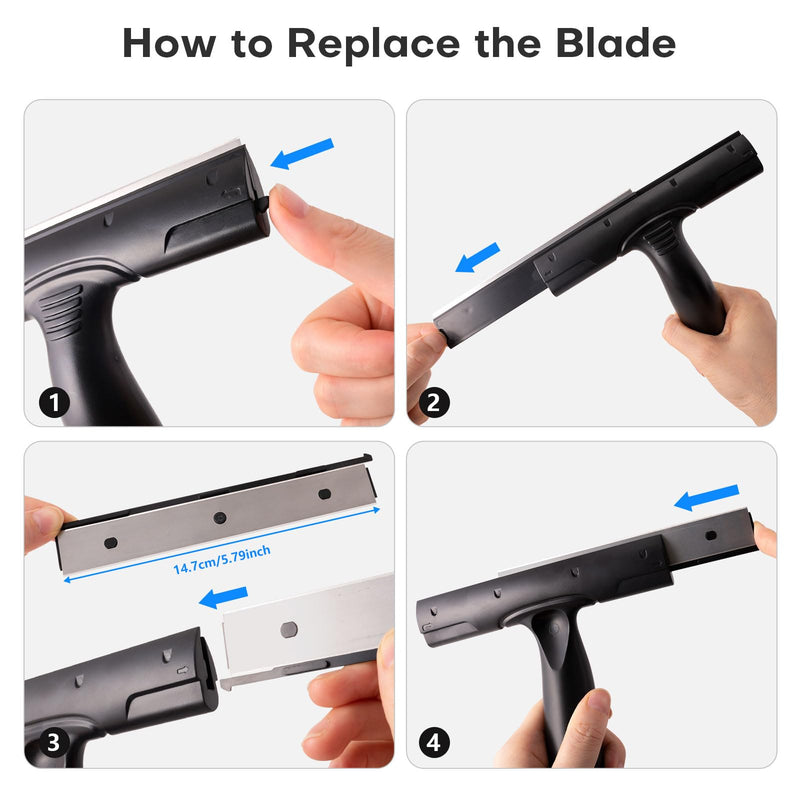 NEWISHTOOL Wallpaper Removal Tool Kit with Wall Paper Perforating Stripper Tool and 6-Inch Blade Scraper Sticker Remover, Perforator/Scorer Remover and Scraper for Separating and Removing Wallcovering