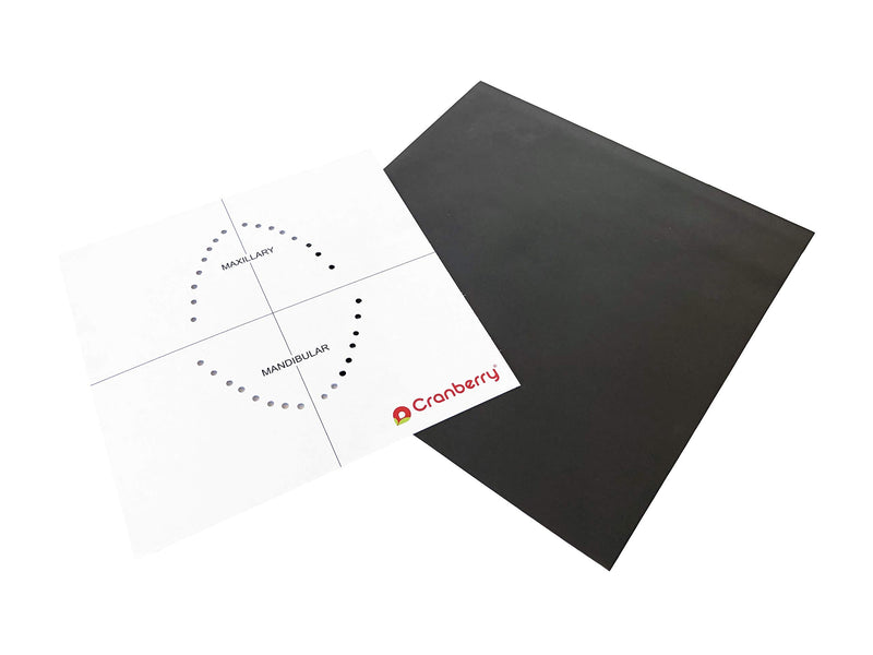 Cranberry USA CR8466 Carbon Dental Dam, Non-Latex Powder-Free, Spearmint Scented, Dark Grey, 6" x 6" Size, Pack of 15