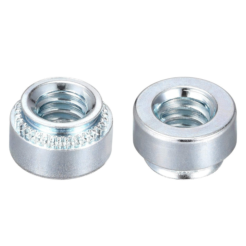 uxcell Self -Clinching Nuts,1/4-20 x 0.22-Inch Carbon Steel with Zinc Plating Rivet Nut Round Head Steel Metal Sheet Mounting Hardware Fastener 50pcs 1/4-20x5.59mm