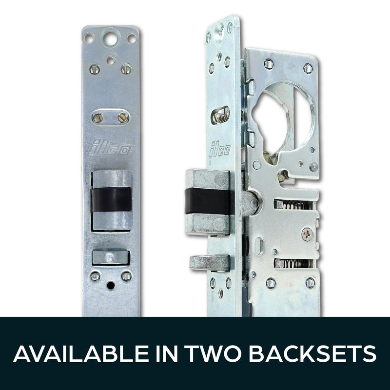 SUMMIT DOORWARE Mortise Deadlatch Lock | Adams Rite Style Door Lock Replacement Parts | Exterior Door Lock Set in Duronotic Finish - (31/32" Backset, LH) 31/32" Backset, LH