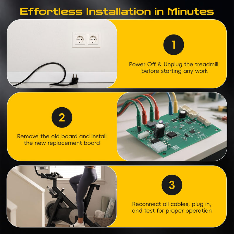 430157 Motor Control Board Replacement for Nordic Track S22I S15I S10I C22I S27I SE9I X24 Studio Cycle Exercise Bikes, 430146 Compatible Controller for Select Elliptical Machines