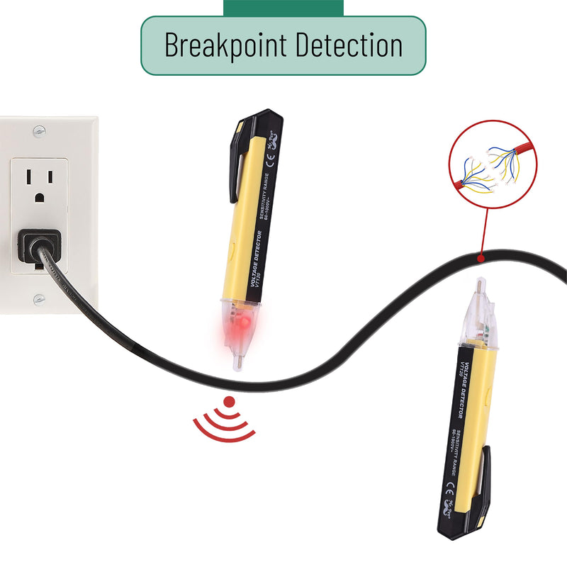 Mr. Pen- Voltage Tester, Electrical Tester, Non Contact Voltage Tester, Tester Electric, Electric Tester Pen, Voltage Detector, Electrical Testers, Voltage Tester Pen, Electricity Tester, Power Tester Yellow & Black 1 Pack