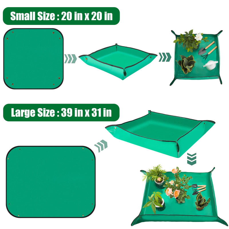2PCS Repotting Mat, Excellence Indoor Waterproof Plant Transplanting Mat, Professional Gardening Mat Supplies