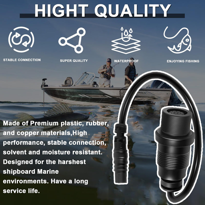 1852081 MKR-DSC-12 Adapter Cable 4-PIN (Dual Spectrum Chirp) Fits for Garmin Echo, EchoMAP, EchoMAP Chirp Striker, Striker Plus, Striker Vivid Fish Finders(Only for 2D Sonar)