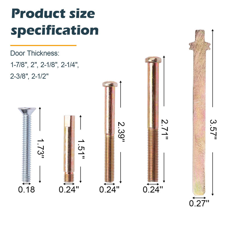 EAORBD 02007 Thick Door Kit for Schlage BE365, BE469 Thick Door Extension Rekey Replacement Parts, Deadbolt Door Extension Installation Kit