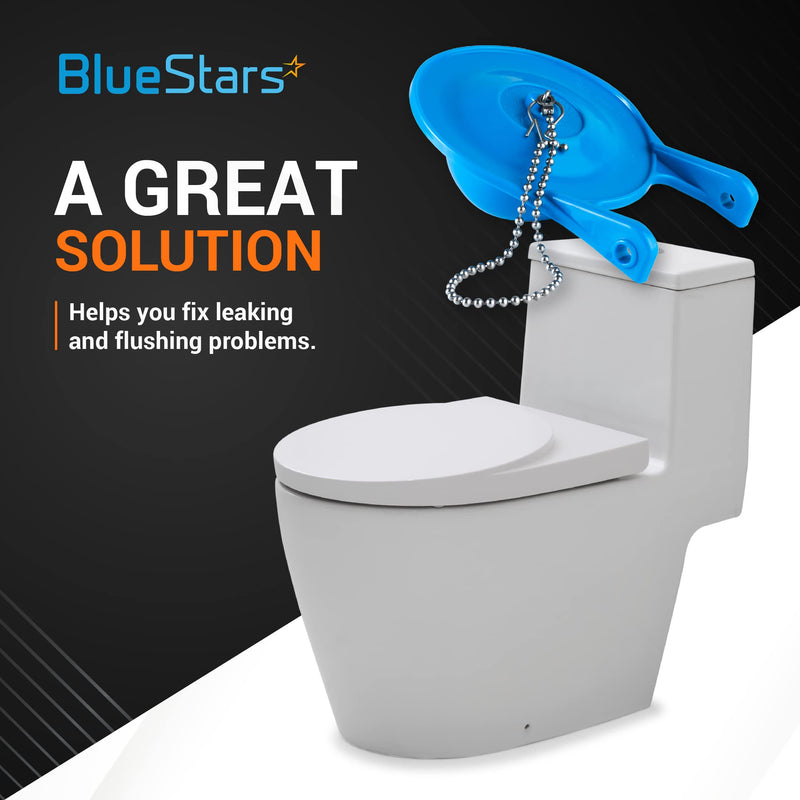 BlueStars Ultra Durable 98923 Lowe's AquaSource Original Flapper Replacement for 1.28 GPF Toilets - Exact Fit for 98923, 312795, 352027, 395280 & 12293 Pack of 1