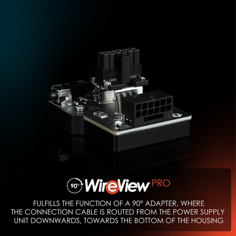 Thermal Grizzly WireView Pro GPU 90° - 1x12VHPWR 90° Reversed - Advanced Power Meter for Graphics Cards - OLED Display - Temperature Sensors - Monitoring Tool - Made in Germany 1x12VHPWR 90° Reverse