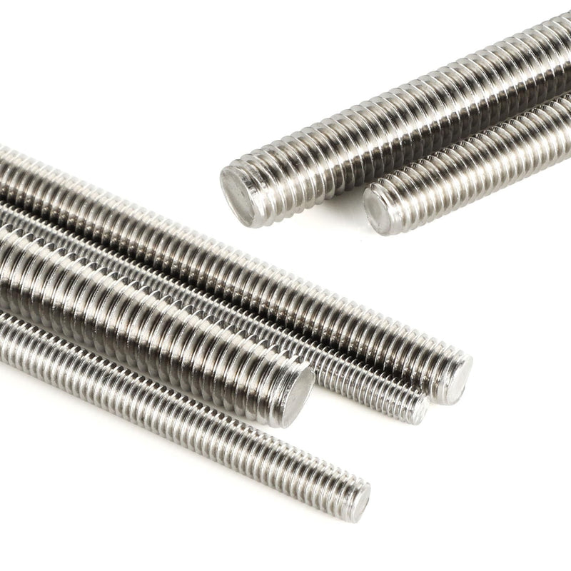 M10-1.5 x 300mm Fully Threaded Rods, Long Threaded Studs, Right Hand Threads, All Threaded Rod, 304 Stainless Steel, 2 PCS M10 x 300mm - NewNest Australia