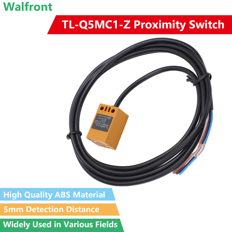 Inductive Proximity Sensors DC 10‑30V Proximity Switch 3 Wire 5mm Detection Distance NPN Inductive Proximity Switch for Detecting Metal TL-Q5MC1-Z Proximity Switch