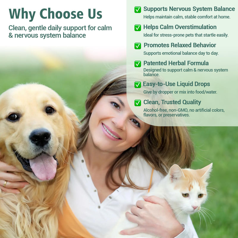 Seizure Guardian for Dogs and Cats – Helps Manage Seizure Symptoms, Helps Calm the Nervous System & Ease Twitching/Restlessness, Natural Herbal Formula with Passionflower & Ashwagandha & More, 2 Fl Oz