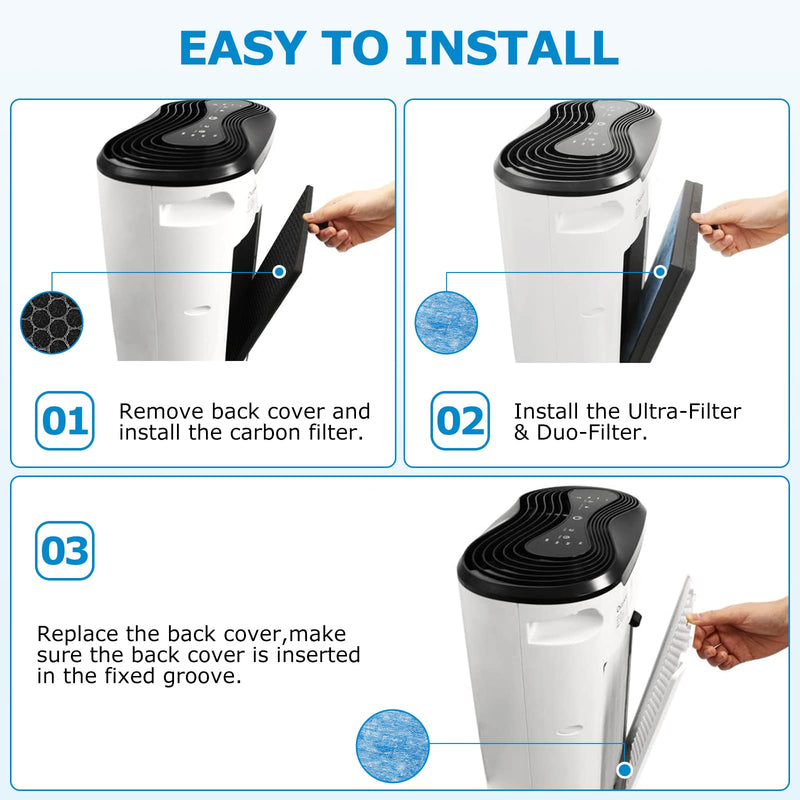 AirMax8L Replacement Filter Compatible with Okaysou AirMax8L Air Purifier