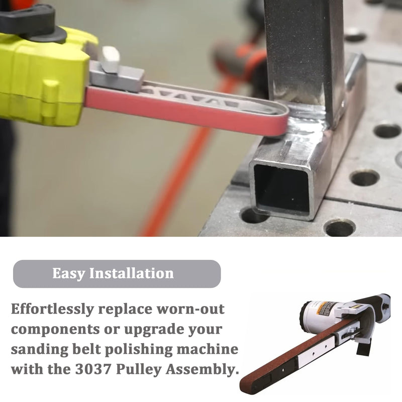 3037pas Pneumatic Belt Sander Steel Bearing Fits For Astro Pneumatic Tool 3037 Pulley Assembly- 2Pcs