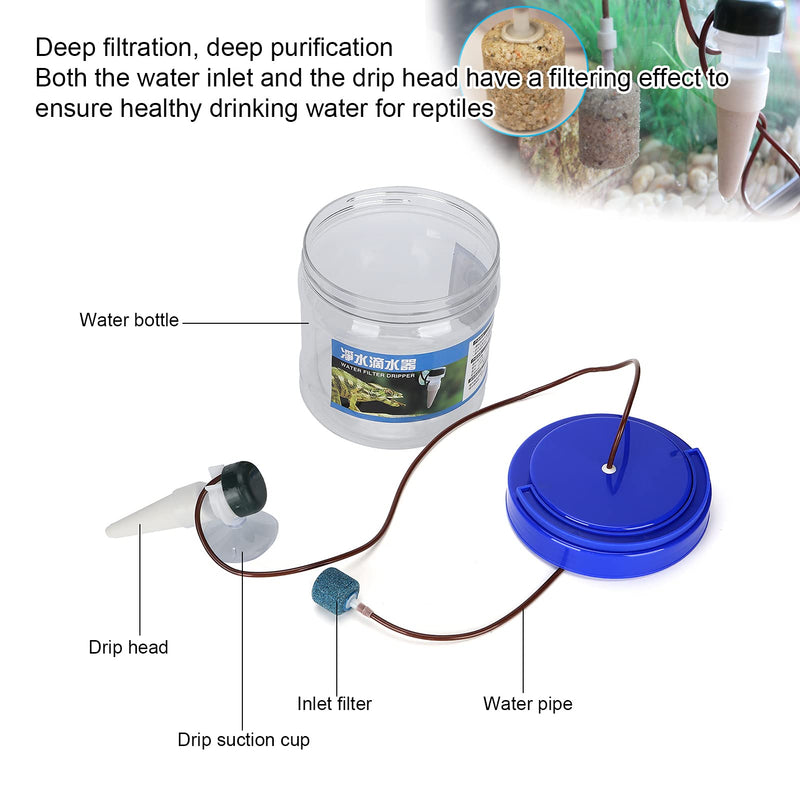 HEEPDD Reptile Water Dripper, Reptile Water Dripper Kit Plants Irrigation Devices Reptile Humidifier Watering Tool for Amphibians Bearded Dragon Lizard Turtle Snake Frog Gecko - PawsPlanet Australia