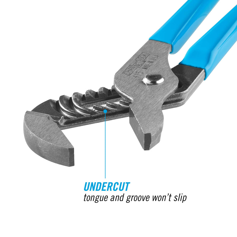 Channellock 415 10-Inch Smooth Jaw Tongue