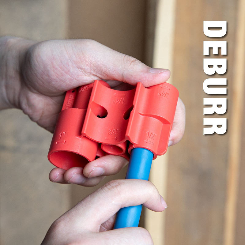 iCrimp Push-fit Fitting Deburr, Depth Gage and Disconnect Tool for PushFit Fittings, Push-To-Connect system, Multi-size combination 1/4 In.-1 in. CRQ03