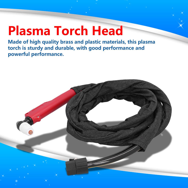Plasma Cutting Torch PT31 Straight Handle Air Plasma Cutter for 40A 50A Machines Red