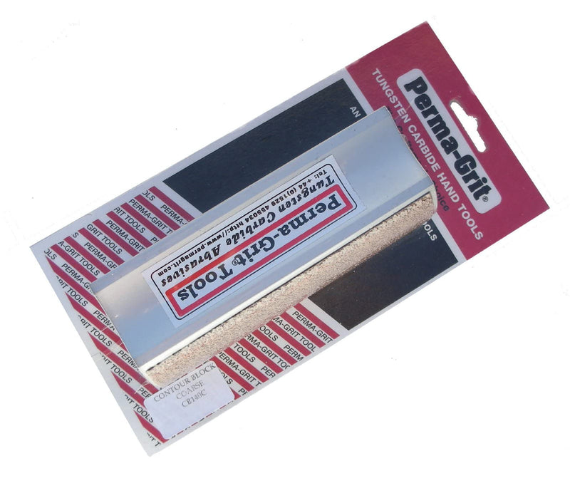 Perma-Grit Contour Sanding Block, Tungsten Carbide, Course Grit, Sanding Block, 5.5" x 2"