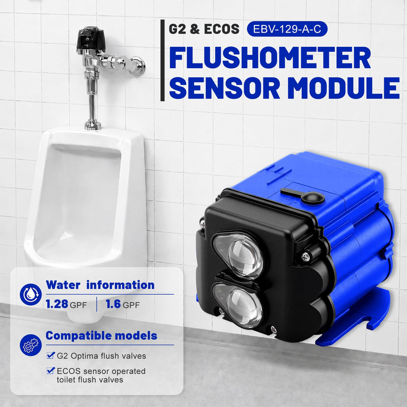 Chumia Compatible with G2 Optima Ecos Flushometers 1.28/1.6 Gpf 4 Aa