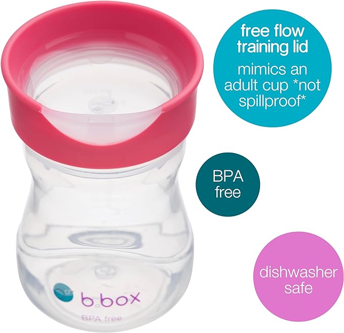 b.box Sippy Cup, For Practicing Drinking Cup, 12 Months and Up, Lid Included, Dishwasher Safe, Training Cup - NewNest Australia