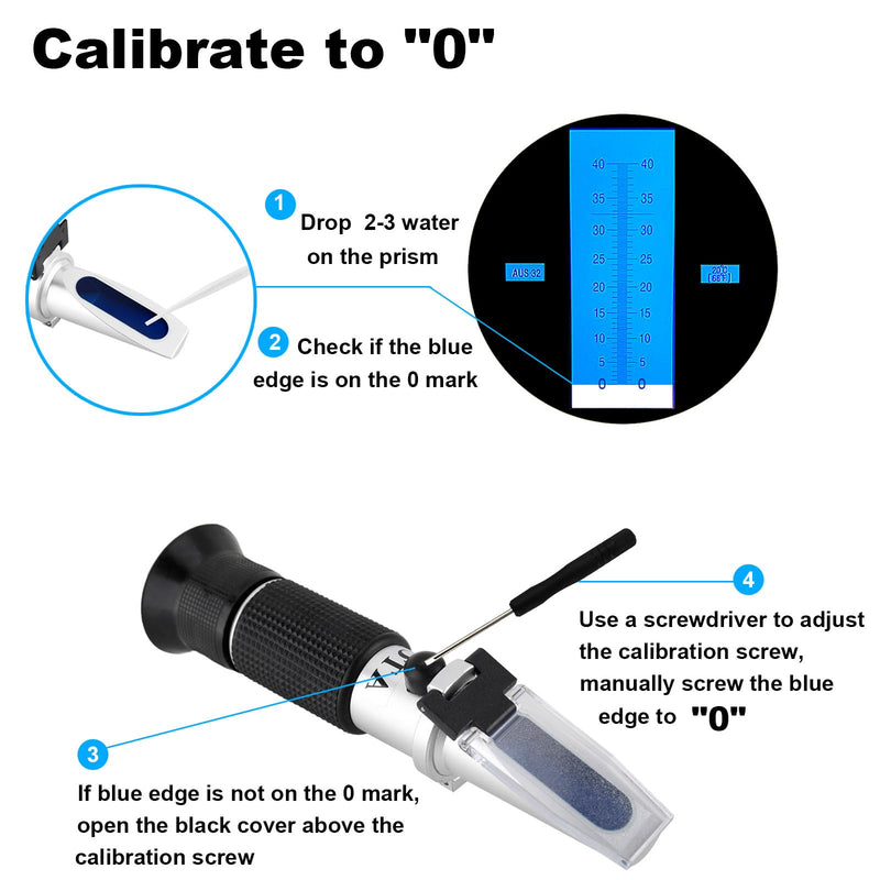 Toolly DEF Refractometer for Measuring Diesel Exhaust Fluid Concentration of Diesel Engines, Urea Ablue AUS32 Concentraction Measuring Tool, with ATC Function - NewNest Australia