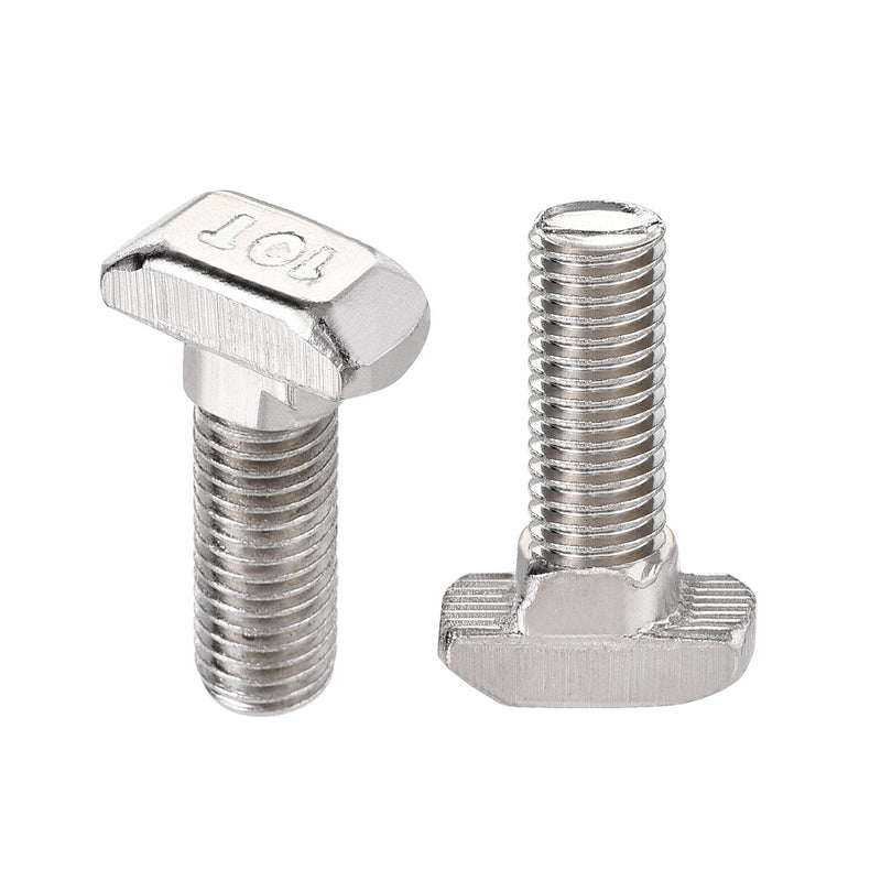 uxcell M8x25mm T-Slot Drop-in Stud Sliding Bolt Screw Carbon Steel for 40 Series Aluminum Profile 10pcs