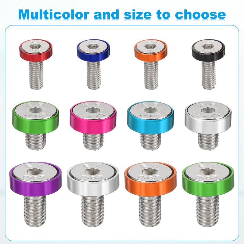 PATIKIL M8 Finish Countersunk Washer Kit, 40 Set Aluminum Alloy Flat Cup Head Screw Bolt Gasket for Mechanical Accessories Parts DIY Models, Gold Tone