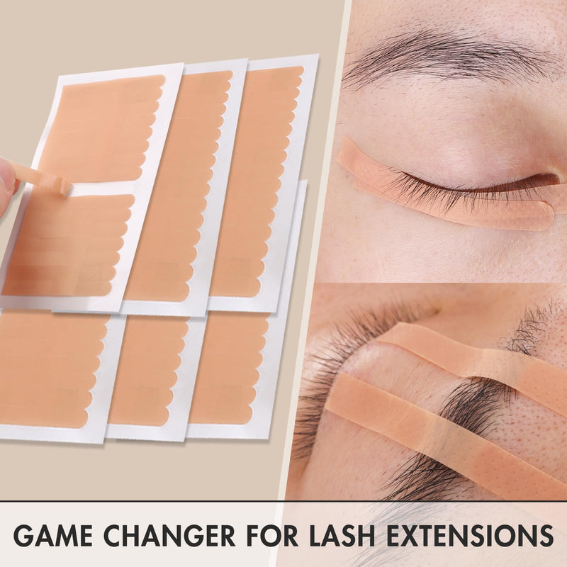 800 Pcs Eyelash Extension Tape Lash Tape for Eyelash Extensions Sensitive Under Eye Tape Breathable Micropore Medical Tape for Individual Eyelash Extension Supplies Eyelid Tape - 800 pcs