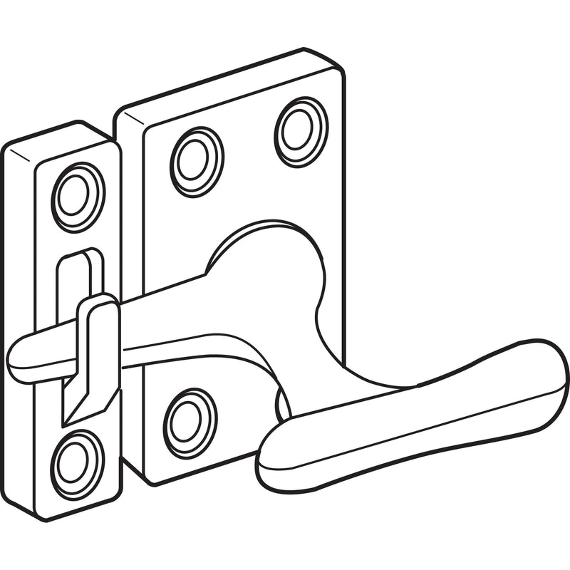 Prime-Line H 3683 1-7/8 In. Diecast and Steel Antique Brass Casement Window Sash Lock (Single Pack) 1-7/8 in.
