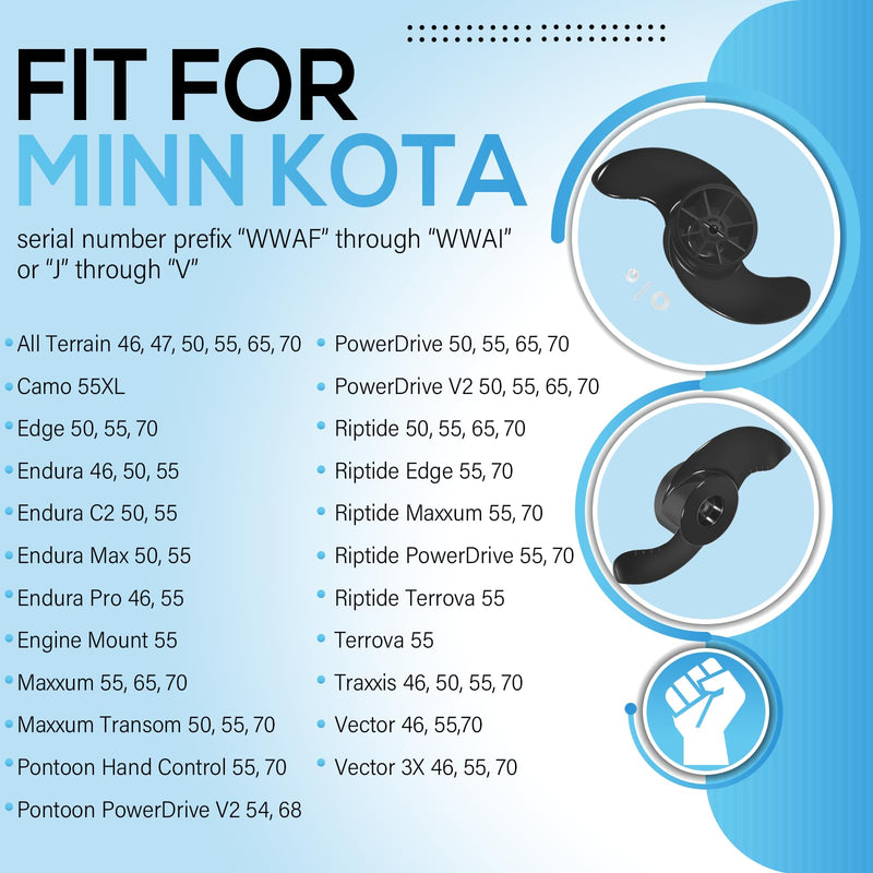 Bonbo MKP-32 Weedless Wedge 2 Propeller Fits for Minn Kota 3-5/8" Diameter Motors, 1865017 Trolling Motor Prop Fits for Terrain, Edge, Endura, Maxxum, PowerDrive, Riptide