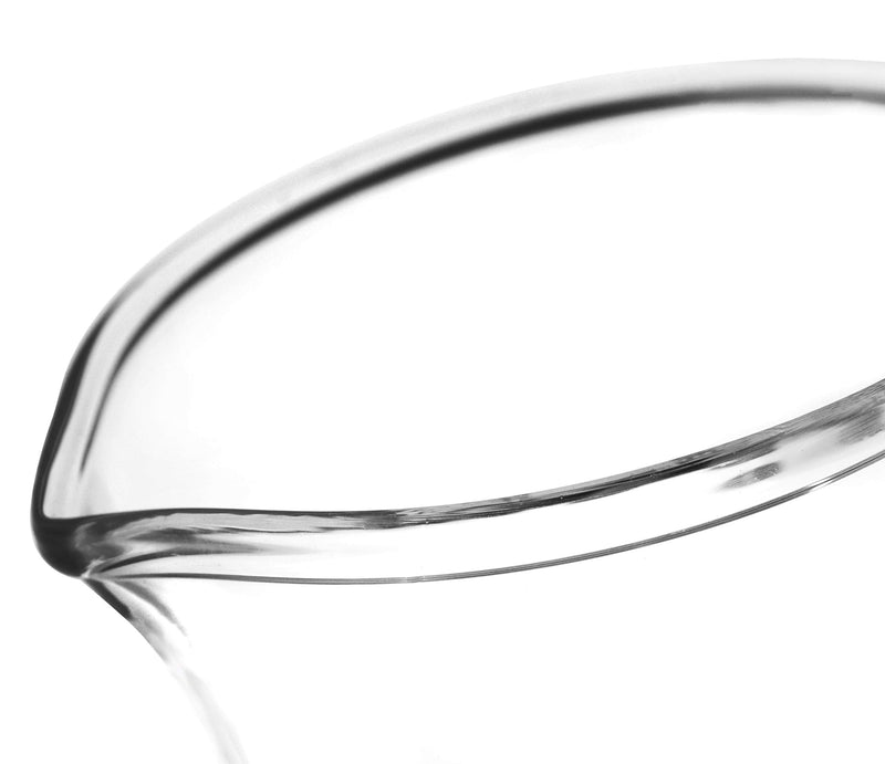 EISCO 12PK Heavy Duty Beakers, 50ml - 2.2mm Thick, Uniform Walls - Superior Durability & Chemical Resistance - White Graduations - Borosilicate 3.3 Glass