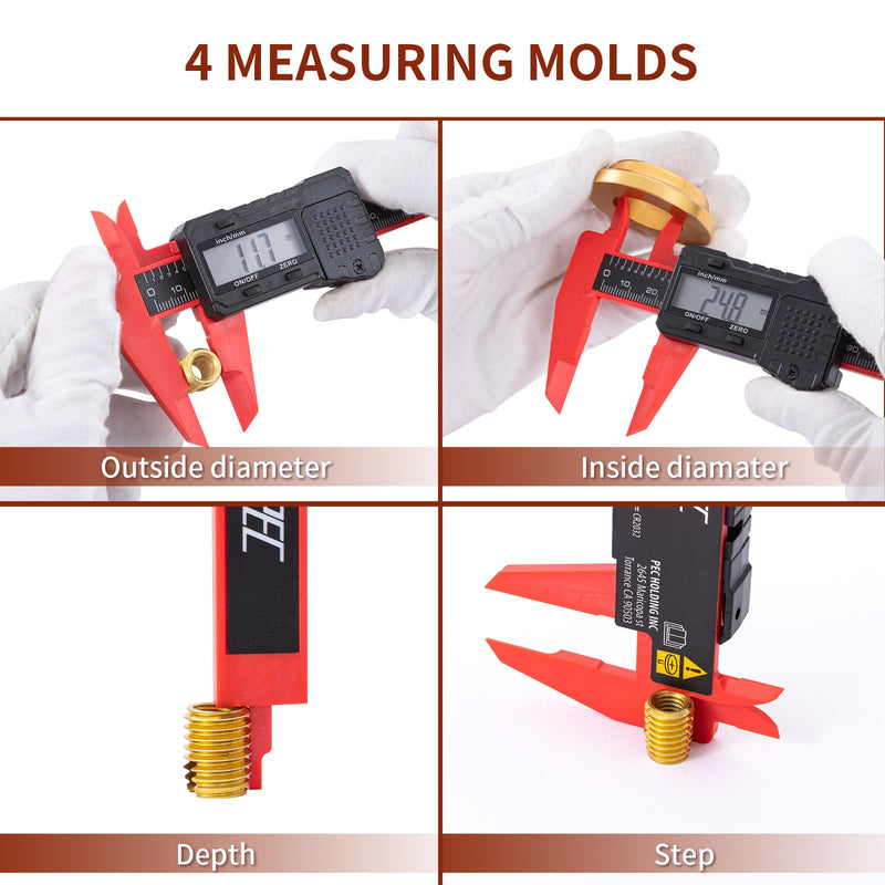 Digital Caliper 6 inch Digital Micrometer Caliper,ABS Body for Accurate Measurements with LCD Screen, Auto-Off Feature, Inch and Millimeter Conversion Enhanced ABS
