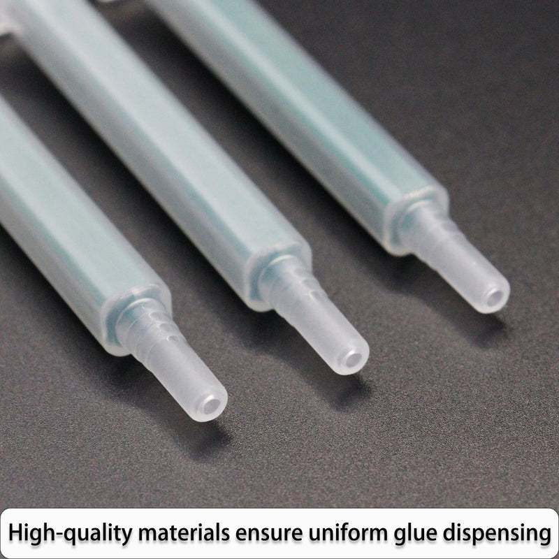 40 PCS Epoxy Mixing Nozzles Static Mixing Nozzles for AB Glue Gun Static Mixer Nozzle Mixing Tube Glue Gun Applicator 50ml/1:1/1:2