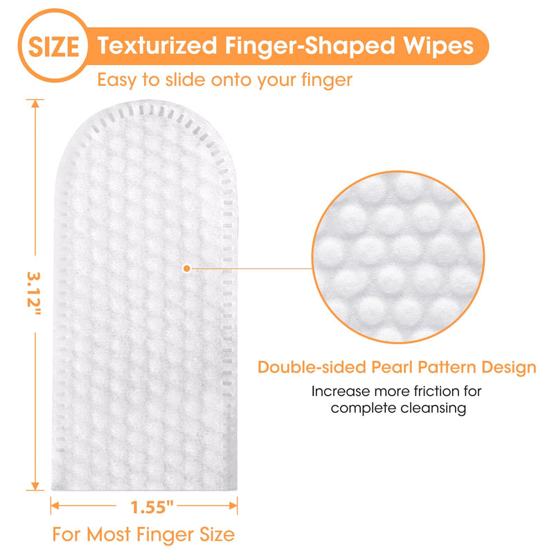 Dental Care Finger Wipes for Dogs & Cats, Reduces Plaque & Tartar, Freshens Breath, Pre-Soaked Pet Teeth Wipes, Easy to Use Disposable Oral Cleaning Pads,Mint Flavor,100pcs Mint 100 Count - PawsPlanet Australia