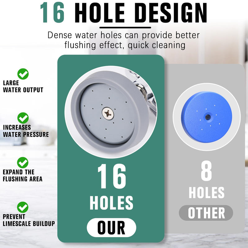 Pre Rinse Spray Valve with 38" Flexible Pre Rinse Hose,Non-Slip Commercial Sink Sprayer with Flexible Stainless Steel Hose, Replacement for Commercial Kitchen Sink Faucet,Grey 38"Hose+Grey Sprayer
