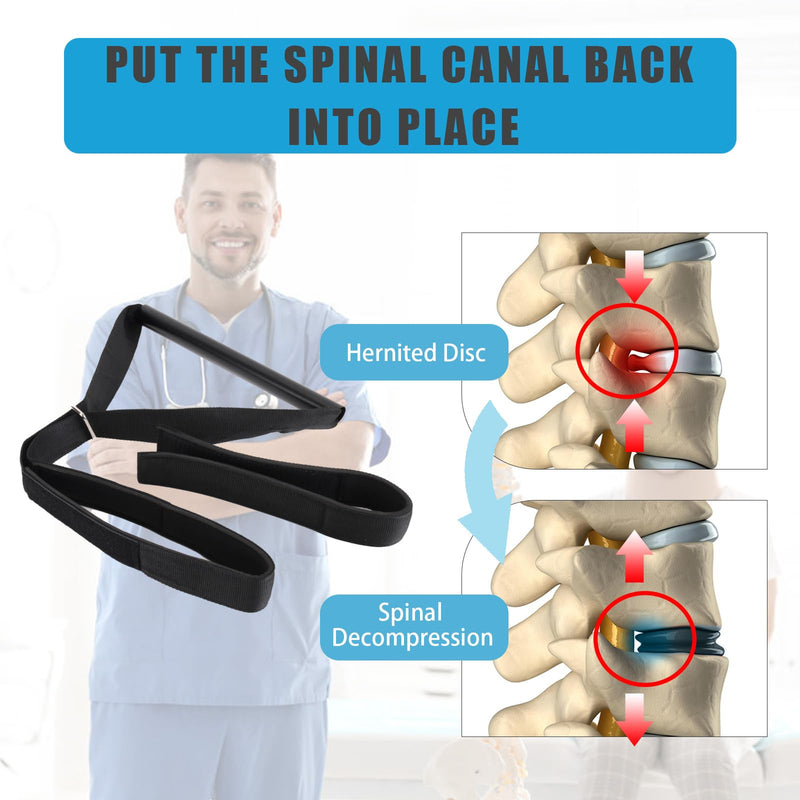Y Neck Strap Chiropractor Pull Device,Neck Stretcher Strap,Neck Strap Cervical Traction Device for Neck Pain,Spine Chiropractic Decompression Tool with Comfort Handle and Chin Strap