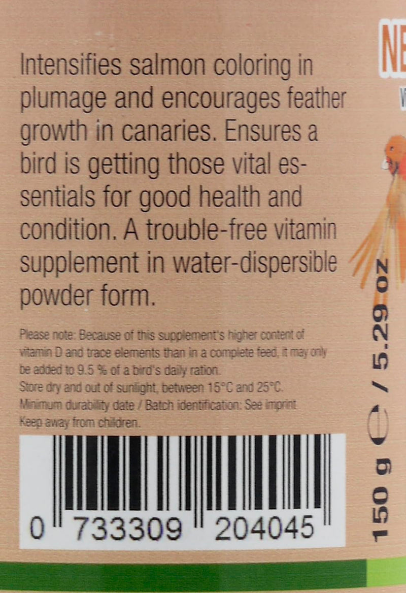 Nekton R-Beta Enhances Pink Color in Birds, 150g / 5.29oz 150gm / 5.29oz - PawsPlanet Australia